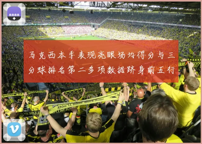 马克西本季表现亮眼场均得分与三分球排名第二多项数据跻身前五行列